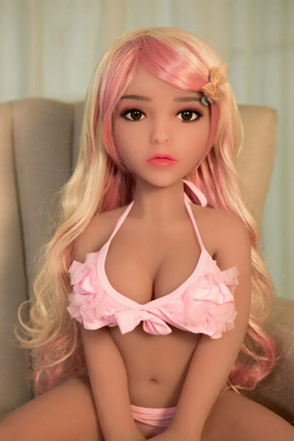 Tyesha – Tan Big Breast Mini Sex Doll