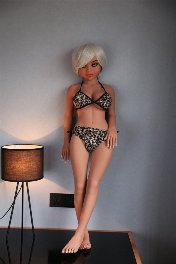 Madeline – Short Silver Hair Mini Sex Doll
