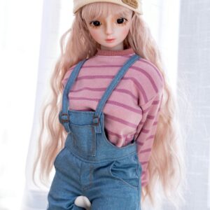 Miriam – 1ft7(50cm) Blonde Tiny Sex Doll with BJD Head