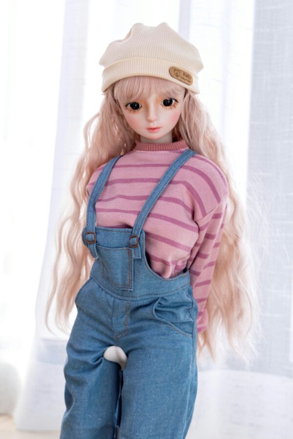 Miriam – 1ft7(50cm) Blonde Tiny Sex Doll with BJD Head