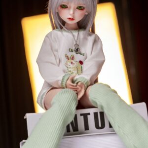 Natalie – 1ft7(50cm) Sweet Tiny Sex Doll with BJD Head