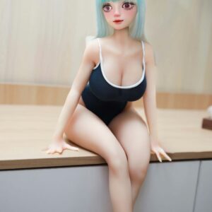 Elise – 2ft6(75cm) Blue Hair Tiny Doll