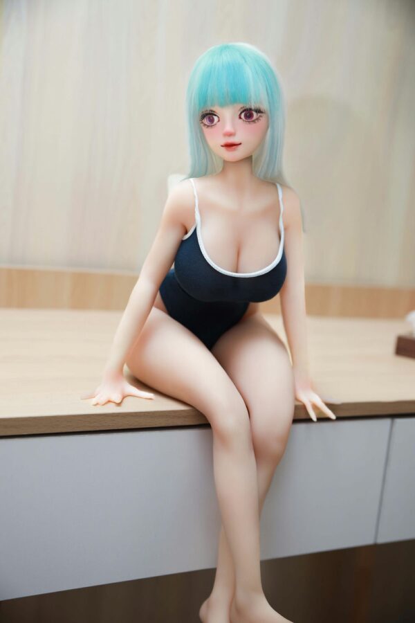 Elise – 2ft6(75cm) Blue Hair Tiny Doll