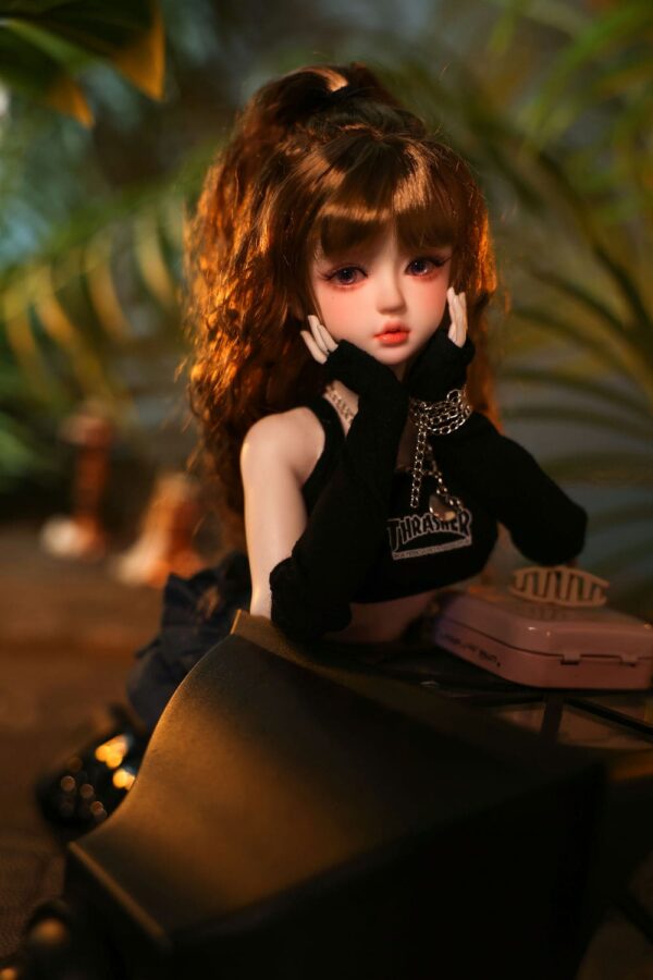 Alli – 1ft9(60cm) Anime Tiny Sex Doll With BJD Head
