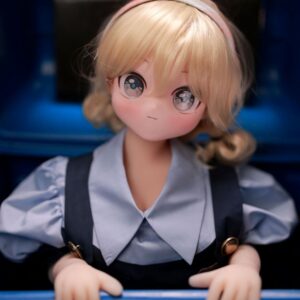 Katlyn – 2ft10(88cm) Blonde Cute Mini Sex Doll With PVC Head